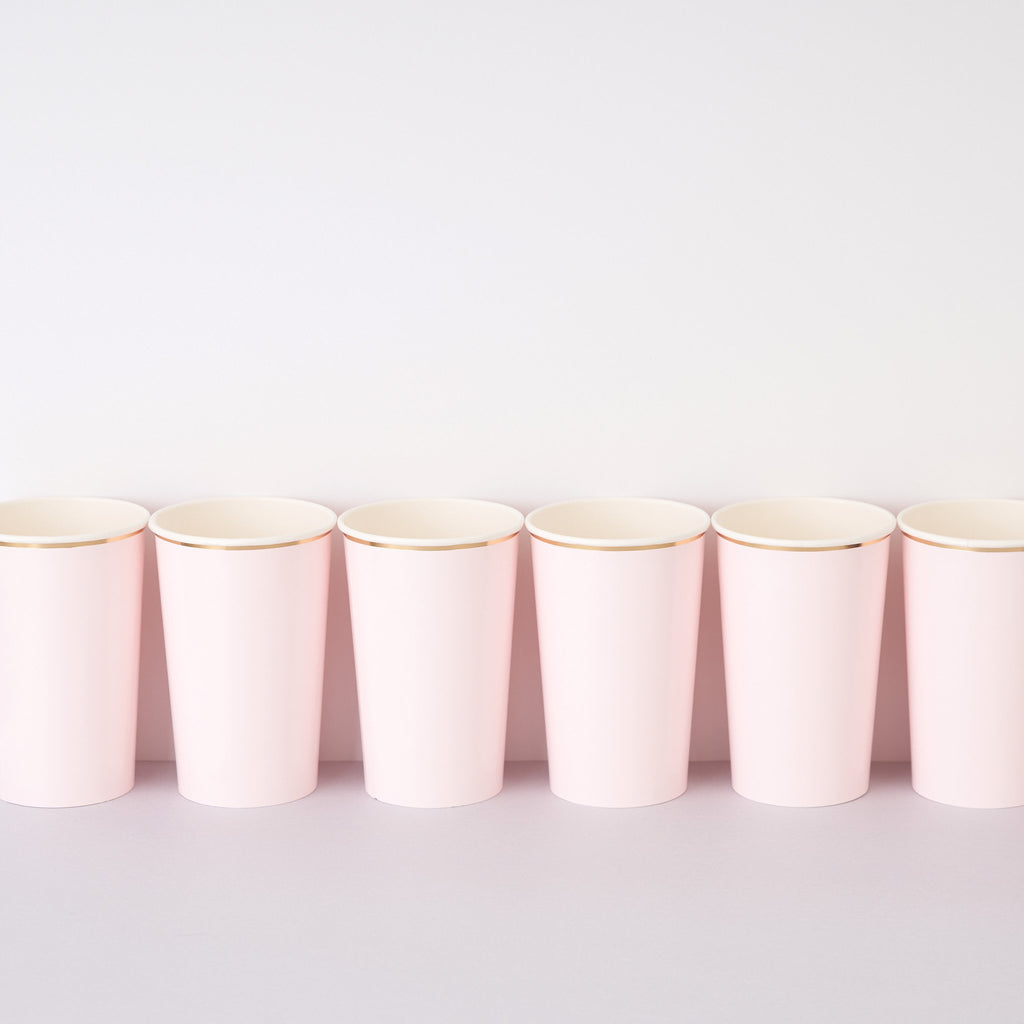 Dusty Pink High Ball Cups