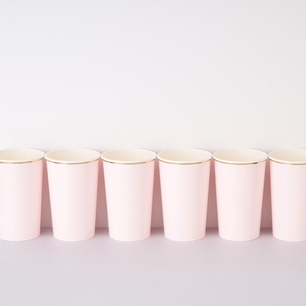 Dusty Pink High Ball Cups