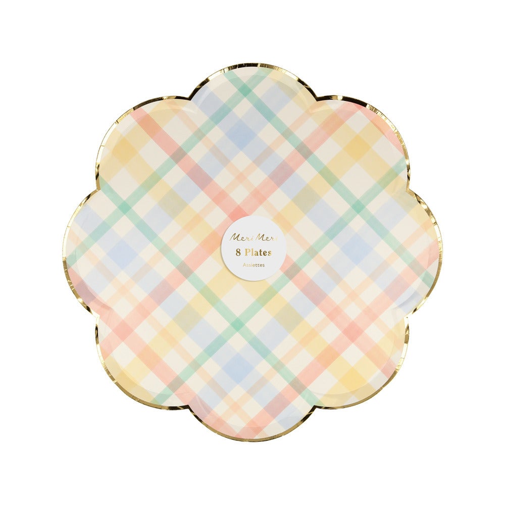 Plaid Plates Large